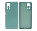 BAOHU Fashion Backcover Telefoonhoesje - Color Hoesje - Geschikt voor de Xiaomi Redmi Note 11 Pro 5G 2022 - Donker Groen