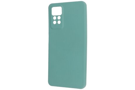 BAOHU Fashion Backcover Telefoonhoesje - Color Hoesje - Geschikt voor de Xiaomi Redmi Note 11 Pro 5G 2022 - Donker Groen