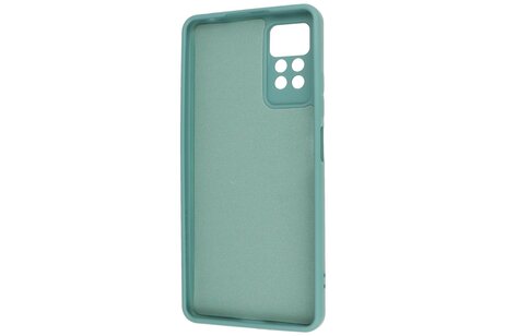 BAOHU Fashion Backcover Telefoonhoesje - Color Hoesje - Geschikt voor de Xiaomi Redmi Note 11 Pro 5G 2022 - Donker Groen
