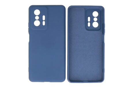 BAOHU Fashion Backcover Telefoonhoesje - Color Hoesje - Geschikt voor de Xiaomi 11T - Navy