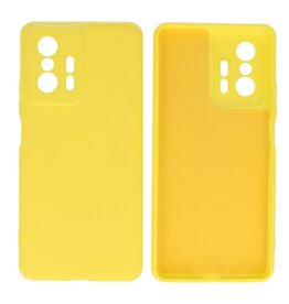 BAOHU Xiaomi 11T Hoesje Fashion Backcover Telefoonhoesje Geel
