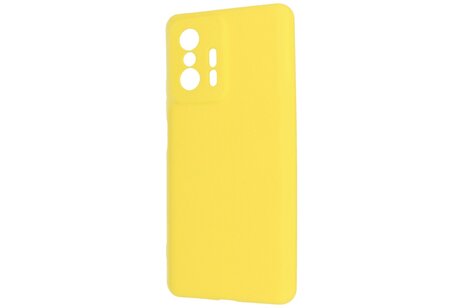 BAOHU Fashion Backcover Telefoonhoesje - Color Hoesje - Geschikt voor de Xiaomi 11T - Geel
