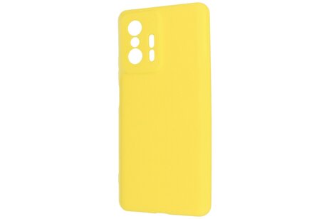 Fashion Backcover Telefoonhoesje - Color Hoesje - Geschikt voor de Xiaomi 11T - Geel