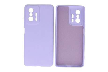 Fashion Backcover Telefoonhoesje - Color Hoesje - Geschikt voor de Xiaomi 11T - Paars