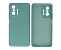 BAOHU Fashion Backcover Telefoonhoesje - Color Hoesje - Geschikt voor de Xiaomi 11T - Donker Groen