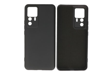 Fashion Backcover Telefoonhoesje - Color Hoesje - Geschikt voor de Xiaomi 12T - 12T Pro - Zwart