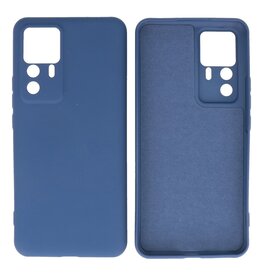 BAOHU Xiaomi 12T - 12T Pro Hoesje Fashion Backcover Telefoonhoesje Navy