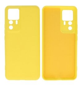 BAOHU Xiaomi 12T - 12T Pro Hoesje Fashion Backcover Telefoonhoesje Geel