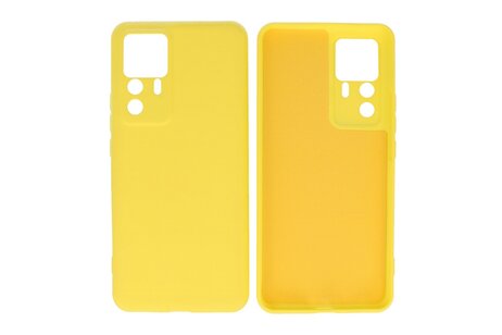 Fashion Backcover Telefoonhoesje - Color Hoesje - Geschikt voor de Xiaomi 12T - 12T Pro - Geel