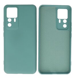 BAOHU Xiaomi 12T - 12T Pro Hoesje Fashion Backcover Telefoonhoesje Donker Groen