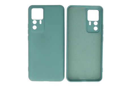BAOHU Fashion Backcover Telefoonhoesje - Color Hoesje - Geschikt voor de Xiaomi 12T - 12T Pro - Donker Groen
