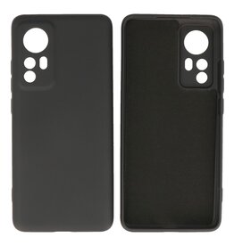 Xiaomi 12 Hoesje Fashion Backcover Telefoonhoesje Zwart