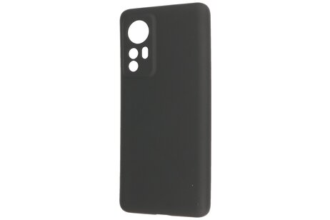 BAOHU Fashion Backcover Telefoonhoesje - Color Hoesje - Geschikt voor de Xiaomi 12 - Zwart