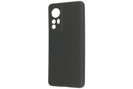 Fashion Backcover Telefoonhoesje - Color Hoesje - Geschikt voor de Xiaomi 12 - Zwart