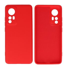 Xiaomi 12 Hoesje Fashion Backcover Telefoonhoesje Rood