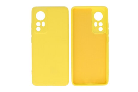 BAOHU Fashion Backcover Telefoonhoesje - Color Hoesje - Geschikt voor de Xiaomi 12 - Geel