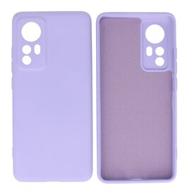 BAOHU Xiaomi 12 Hoesje Fashion Backcover Telefoonhoesje Paars