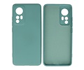 Fashion Backcover Telefoonhoesje - Color Hoesje - Geschikt voor de Xiaomi 12 - Donker Groen