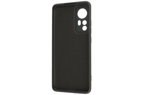 BAOHU Fashion Backcover Telefoonhoesje - Color Hoesje - Geschikt voor de Xiaomi 12 Pro - Zwart