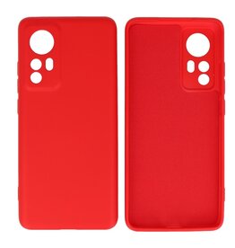 Xiaomi 12 Pro Hoesje Fashion Backcover Telefoonhoesje Rood