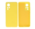 BAOHU Fashion Backcover Telefoonhoesje - Color Hoesje - Geschikt voor de Xiaomi 12 Pro - Geel