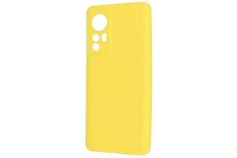 BAOHU Fashion Backcover Telefoonhoesje - Color Hoesje - Geschikt voor de Xiaomi 12 Pro - Geel