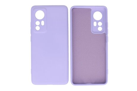 Fashion Backcover Telefoonhoesje - Color Hoesje - Geschikt voor de Xiaomi 12 Pro - Paars