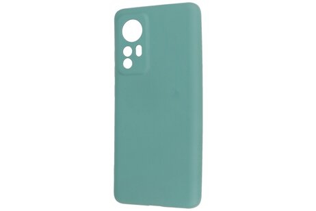 BAOHU Fashion Backcover Telefoonhoesje - Color Hoesje - Geschikt voor de Xiaomi 12 Pro - Donker Groen