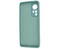 Fashion Backcover Telefoonhoesje - Color Hoesje - Geschikt voor de Xiaomi 12 Pro - Donker Groen
