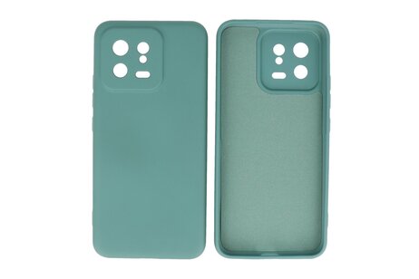 BAOHU Fashion Backcover Telefoonhoesje - Color Hoesje - Geschikt voor de Xiaomi 13 5G - Donker Groen