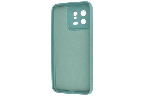 Fashion Backcover Telefoonhoesje - Color Hoesje - Geschikt voor de Xiaomi 13 5G - Donker Groen