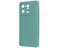 Fashion Backcover Telefoonhoesje - Color Hoesje - Geschikt voor de Xiaomi 13 Pro 5G - Donker Groen