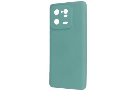 BAOHU Fashion Backcover Telefoonhoesje - Color Hoesje - Geschikt voor de Xiaomi 13 Pro 5G - Donker Groen