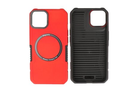 Hoesje Geschikt voor de iPhone 11 - Schokbestendige Telefoonhoesje Geschikt voor MagSafe - Rood