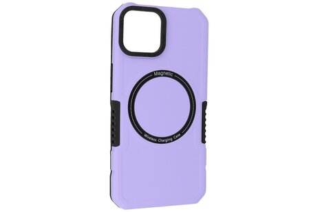 Hoesje Geschikt voor de iPhone 11 - Schokbestendige Telefoonhoesje Geschikt voor MagSafe - Purple