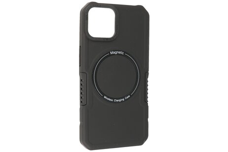 Hoesje Geschikt voor de iPhone 11 Pro Max - Schokbestendige Telefoonhoesje Geschikt voor MagSafe - Zwart