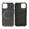 BAOHU Schokbestendige Telefoonhoesje met MagSafe iPhone 12 - 12 Pro - Zwart
