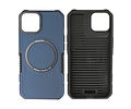 BAOHU Hoesje Geschikt voor de iPhone 12 - 12 Pro - Schokbestendige Telefoonhoesje Geschikt voor MagSafe - Navy