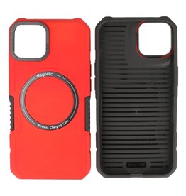 Schokbestendige Telefoonhoesje met MagSafe iPhone 12 - 12 Pro - Rood