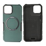 Schokbestendige Telefoonhoesje met MagSafe iPhone 12 - 12 Pro - Donker Groen