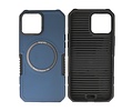 BAOHU Hoesje Geschikt voor de iPhone 12 Pro Max - Schokbestendige Telefoonhoesje Geschikt voor MagSafe - Navy