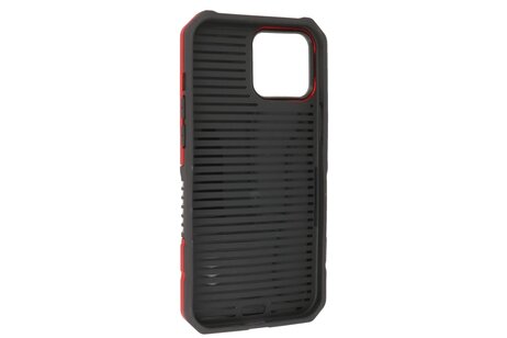 BAOHU Hoesje Geschikt voor de iPhone 12 Pro Max - Schokbestendige Telefoonhoesje Geschikt voor MagSafe - Rood
