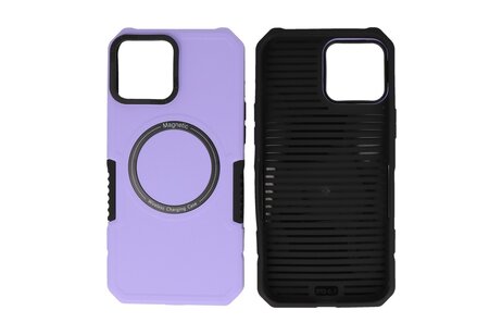 BAOHU Hoesje Geschikt voor de iPhone 12 Pro Max - Schokbestendige Telefoonhoesje Geschikt voor MagSafe - Purple