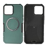 BAOHU Schokbestendige Telefoonhoesje met MagSafe iPhone 12 Pro Max - Donker Groen
