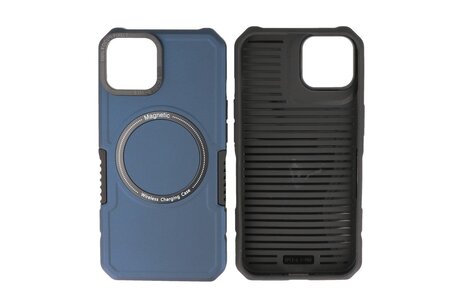 BAOHU Hoesje Geschikt voor de iPhone 13 - Schokbestendige Telefoonhoesje Geschikt voor MagSafe - Navy