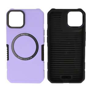 Hoesje Geschikt voor de iPhone 13 - Schokbestendige Telefoonhoesje Geschikt voor MagSafe - Purple