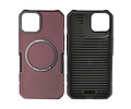 Hoesje Geschikt voor de iPhone 13 - Schokbestendige Telefoonhoesje Geschikt voor MagSafe - Bordeaux Rood