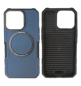 BAOHU Schokbestendige Telefoonhoesje met MagSafe iPhone 13 Pro - Navy