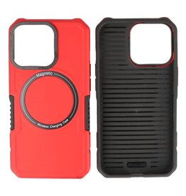 BAOHU Schokbestendige Telefoonhoesje met MagSafe iPhone 13 Pro - Rood