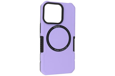 Hoesje Geschikt voor de iPhone 13 Pro - Schokbestendige Telefoonhoesje Geschikt voor MagSafe - Purple